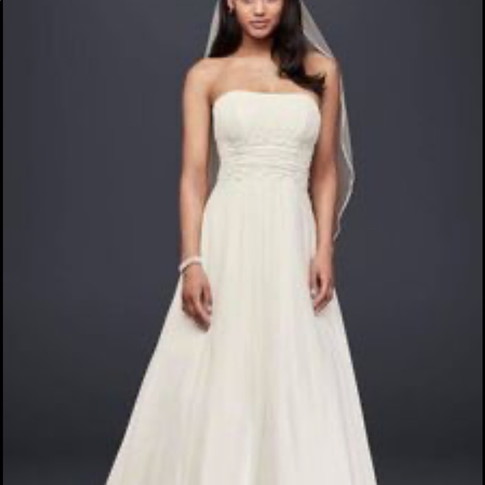 David’s Bridal Chiffon Wedding Dress